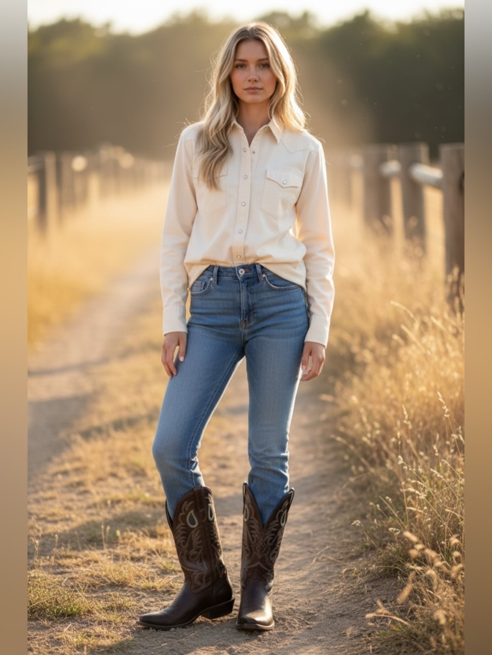 Ariat Men's Heritage Roughstock Square Toe Western Boots Brown Leather